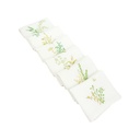 FLEURS SAUVAGES - 6 Serviettes de Table en Lin