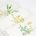 FLEURS SAUVAGES - 6 Serviettes de Table en Lin