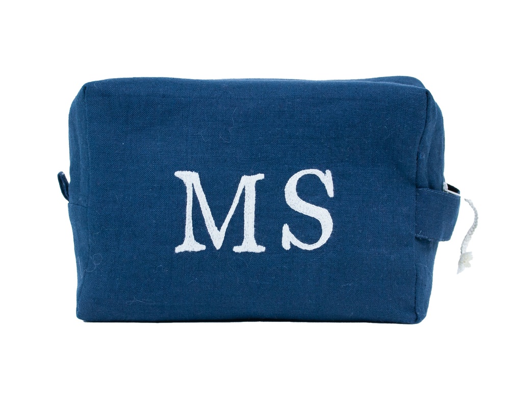 PERSONNALISABLE - Trousse de Toilette en Lin