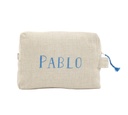 PERSONNALISABLE - Trousse de Toilette en Lin