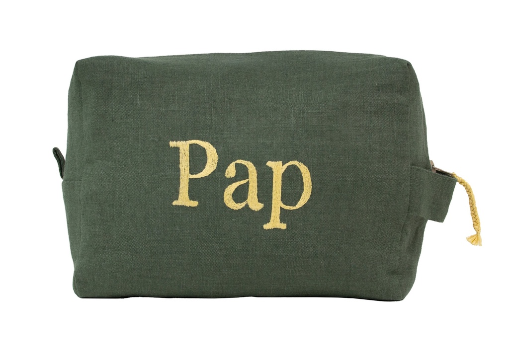 PERSONNALISABLE - Trousse de Toilette en Lin