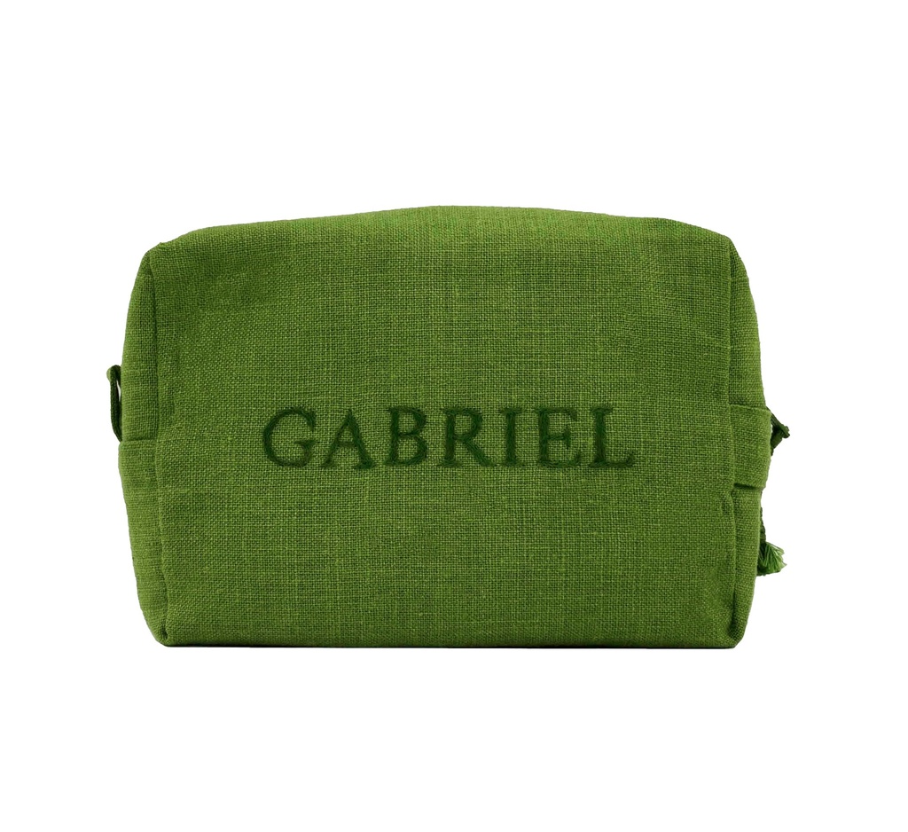 PERSONNALISABLE - Trousse de Toilette en Lin