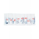 POISSONS ATOLL - 8 Serviettes de Table en Lin Blanc