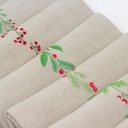 WINTER GARDEN - 8 Serviettes de Table en Lin