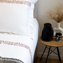 FRISE MILIA - Housse de Couette Double en Percale de Coton Égyptien