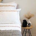 FRISE MILIA - Housse de Couette Double en Percale de Coton Égyptien