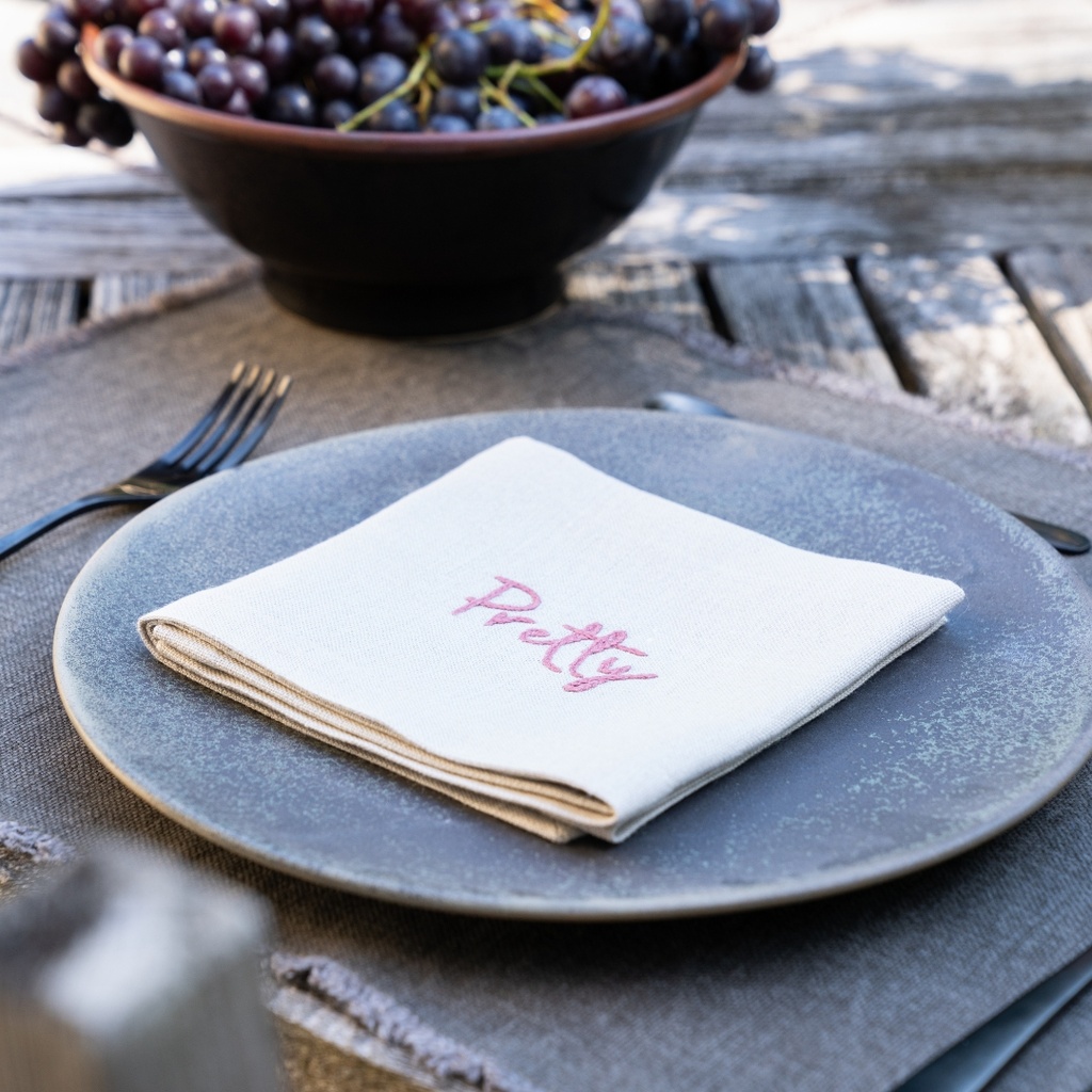 COMPLIMENTS  - 12 Serviettes de Table