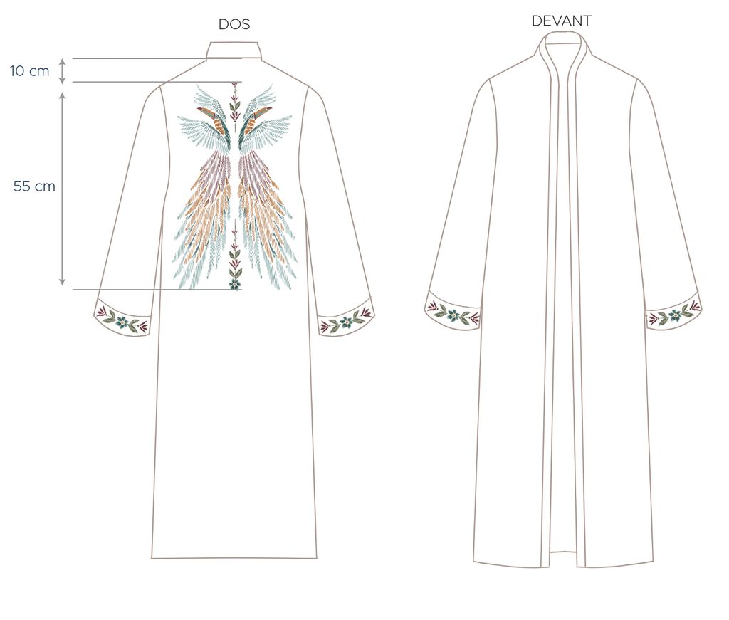 TOUCAN - Kimono en Lin
