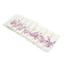 FLEURS SAUVAGES - 8 Serviettes de Table en Lin 