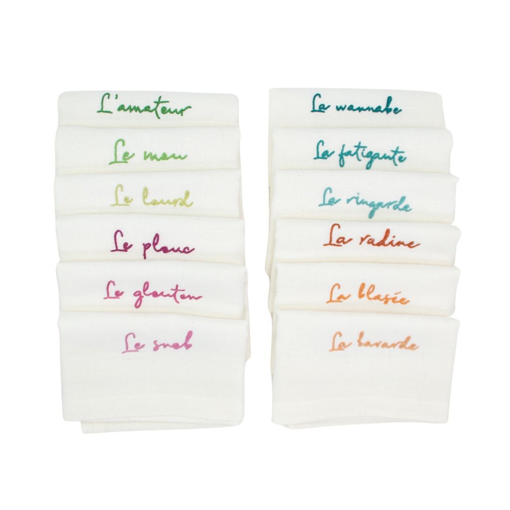 COMPLIMENTS  - 12 Serviettes de Table