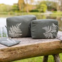 FERNS - Linen Jumbo Toiletries Bag