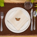 PAPILLONS CLASSIQUES - 8 Serviettes de Table