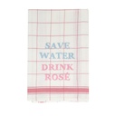 SAVE WATER - Torchon de Cuisine en Lin