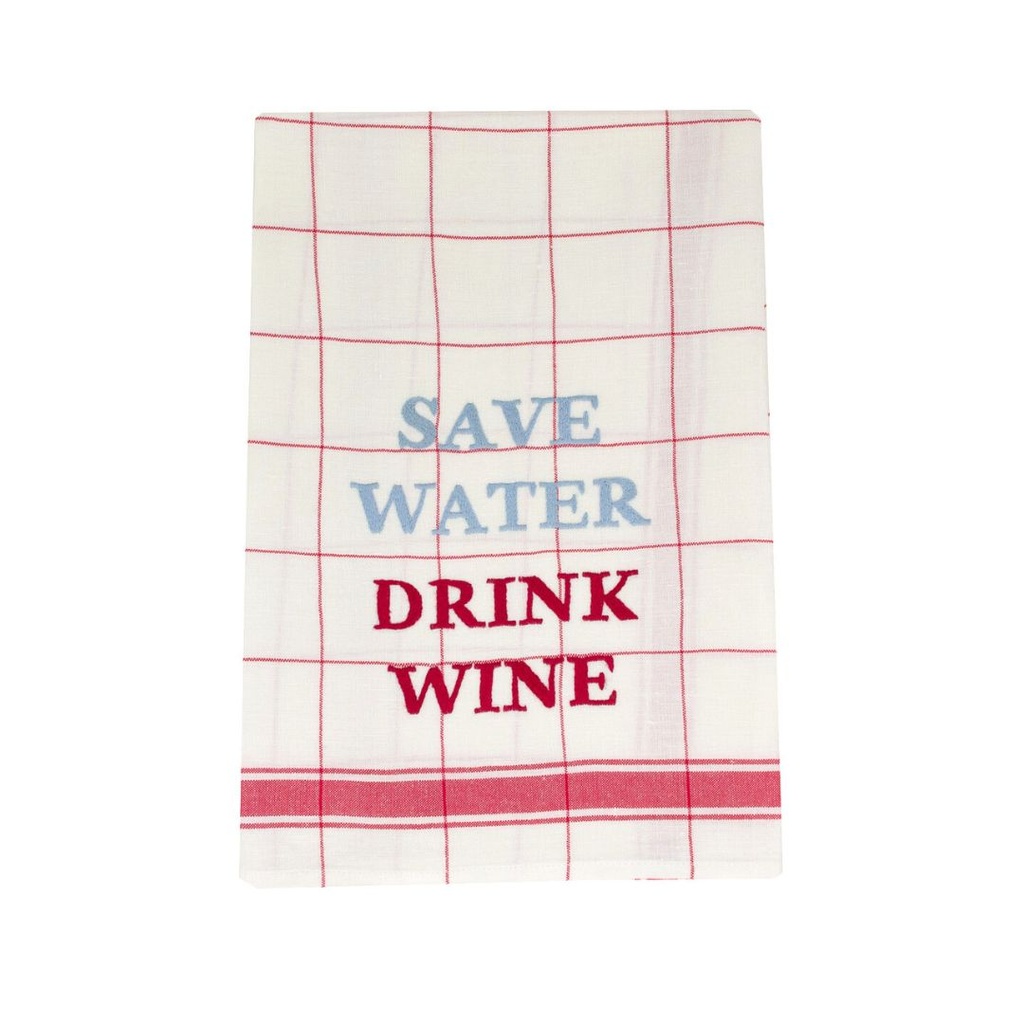 SAVE WATER - Linnen keukendoek