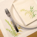 WILD FLOWERS - Set of 6 Linen Placemats