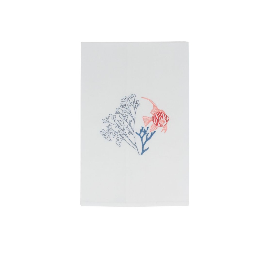 ATOLL FISHES - Linen Guest Towels