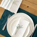PALMIERS DE DAGMAR - 8 Serviettes de Table en Lin