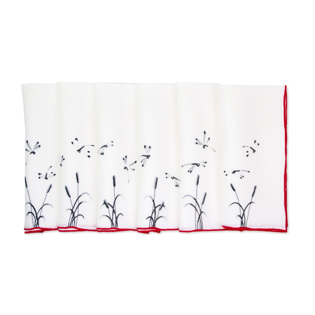 SHIBUI - Set of 6 Linen Table Napkins