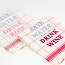 SAVE WATER - Linen Kitchen Towel