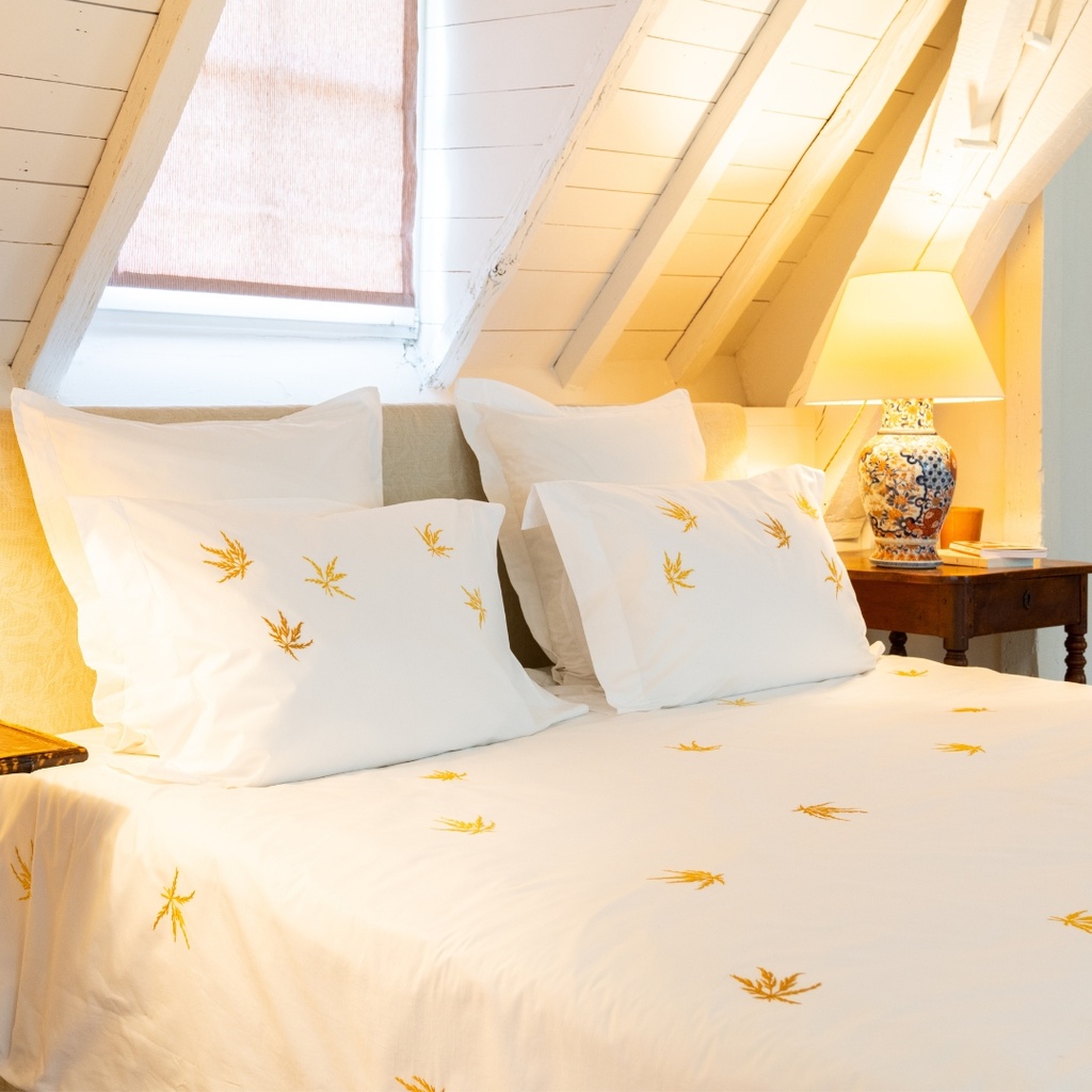 MOMIJI - Housse de Couette en Percale de Coton Égyptien