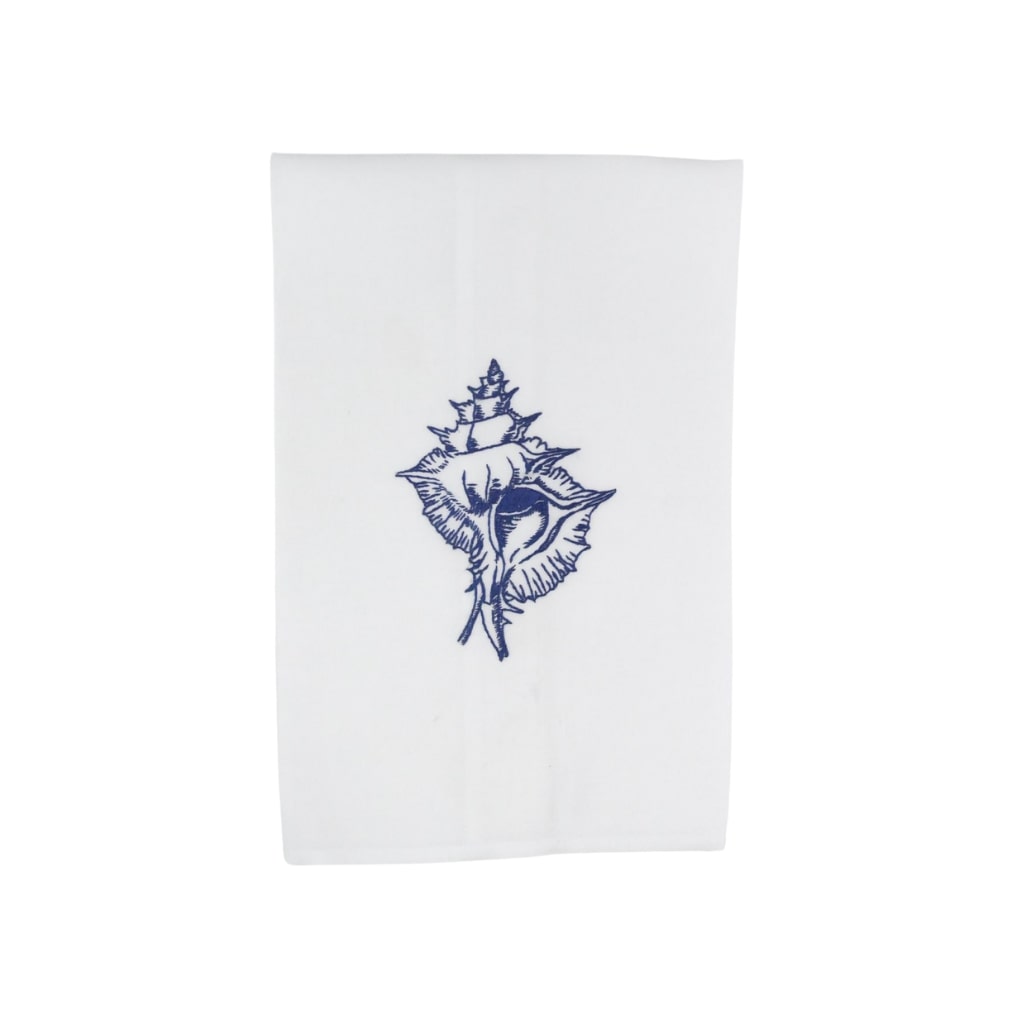 MARINE FAUNA - Linen Guest Hand Towels