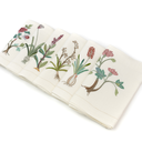 BALMIS FLOWERS - 2 X 6 Linen Table Napkins 