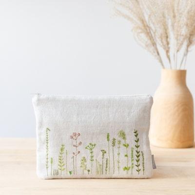 HERBES - Trousse plate Medium en Lin