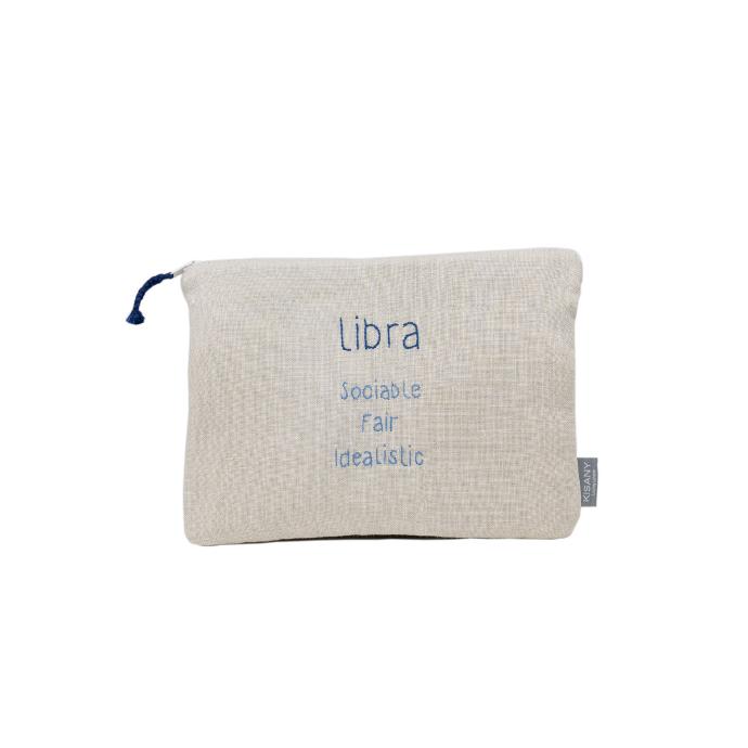 HOROSCOPE  - Medium Linen Flat Pouch