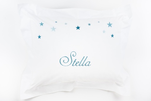 PERSONALISED - Small Pillowcase in Egyptian Cotton Percale