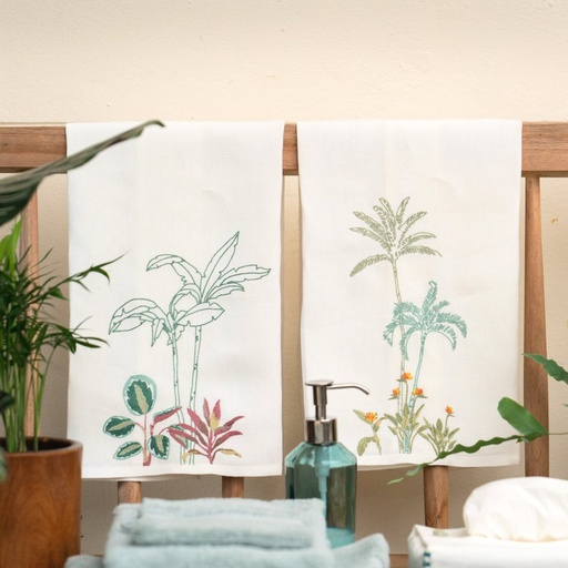 DAGMAR'S GARDEN - Linen Guest Hand Towel