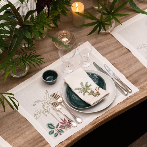 LE JARDIN DE DAGMAR - 8 Sets de Table en Lin