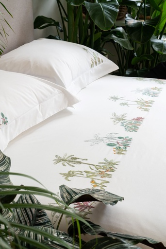 DAGMAR'S GARDEN - Double Duvet Cover in Egyptian Cotton Percale
