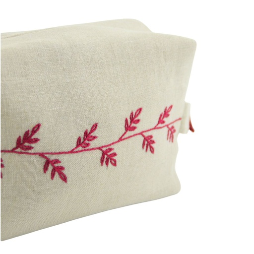 FRISE ROMANCE - Linen Jumbo Toiletries Bag