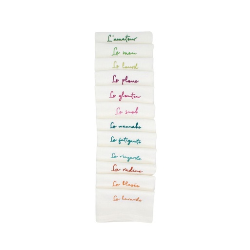 MY  HILARIOUS "FRIENDS" - 12 Linen Napkins