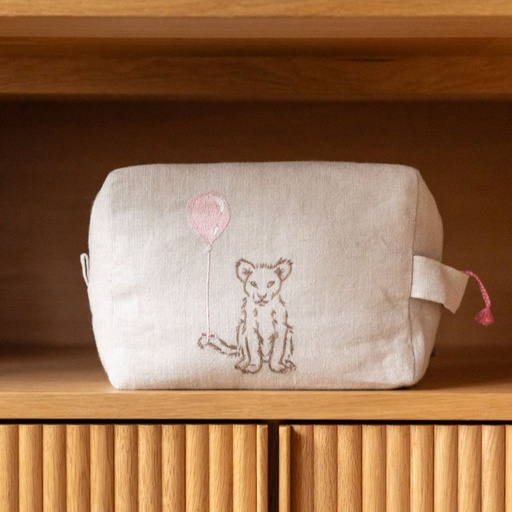 BALLOON SAFARI - Jumbo Linen Toiletry Bag