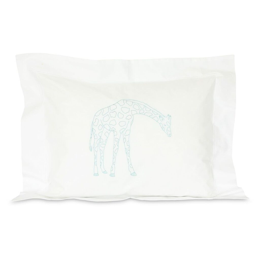 GIRAFE - Petite Taie d'Oreiller en Percale de Coton Égyptien