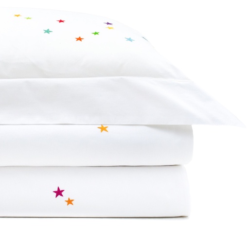 ÉTOILES - Housse de Couette en Percale de Coton Égyptien