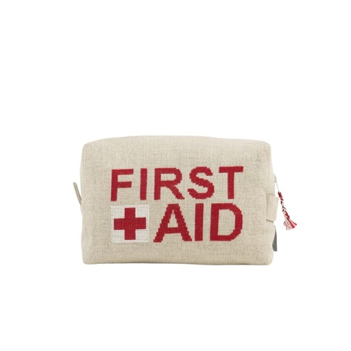 [TM1812FAIDRENA] FIRST AID - Linen Medium Pouch (100% donated to Goma)