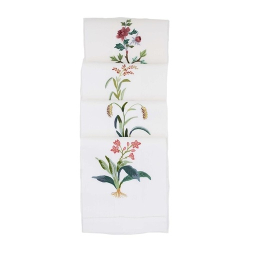 BALMIS FLOWERS - Linen Guest Hand Towel