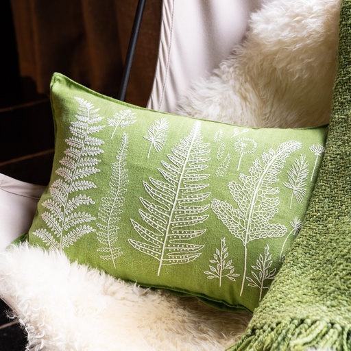 FERNS - Linen Cushion 