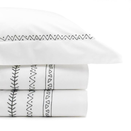 FRISE ETHNIC - Duvet Cover in Egyptian Cotton Percale