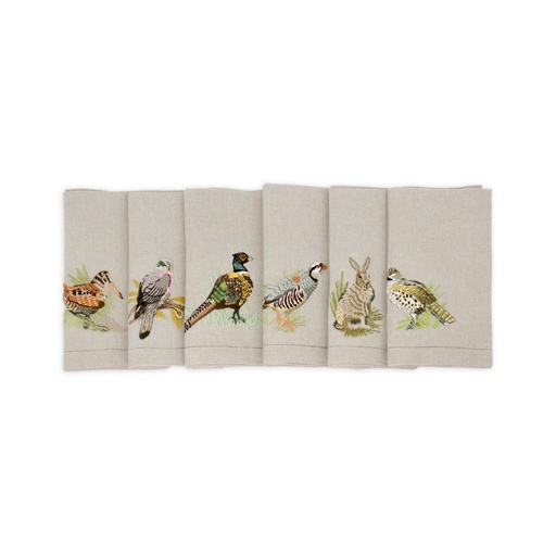 FOREST ANIMALS - 6 Table Napkins 