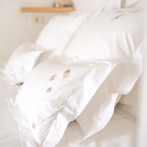 CLASSIC FEATHERS - Double Duvet Cover in Egyptian Cotton Percale