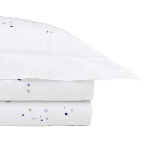 STELLA - Housse de Couette en Percale de Coton Égyptien