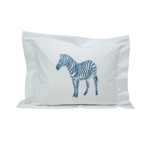 ZEBRA - Small Pillowcase in Egyptian Cotton Percale