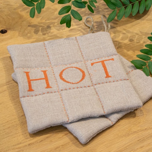 HOT - Linen Potholders 